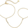 Beaded Handchain Bracelet | Gold