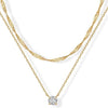 Halo Layered Necklace | Gold