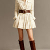 Vintage Red and Brown Checked Mini Dress (Includes Belt)